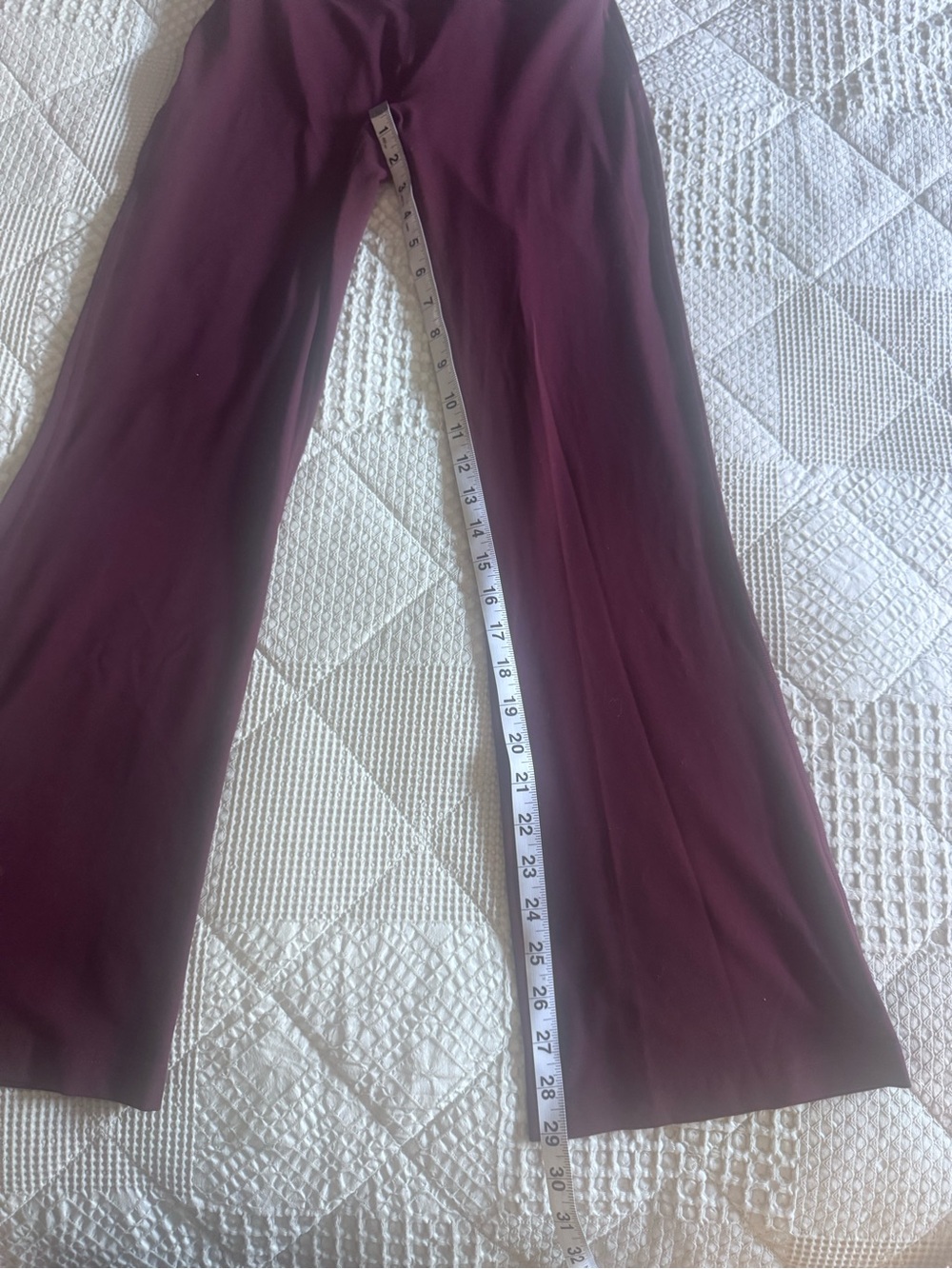 High-Rise Flare Leggings - Deep Plum - Picture 4 of 5
